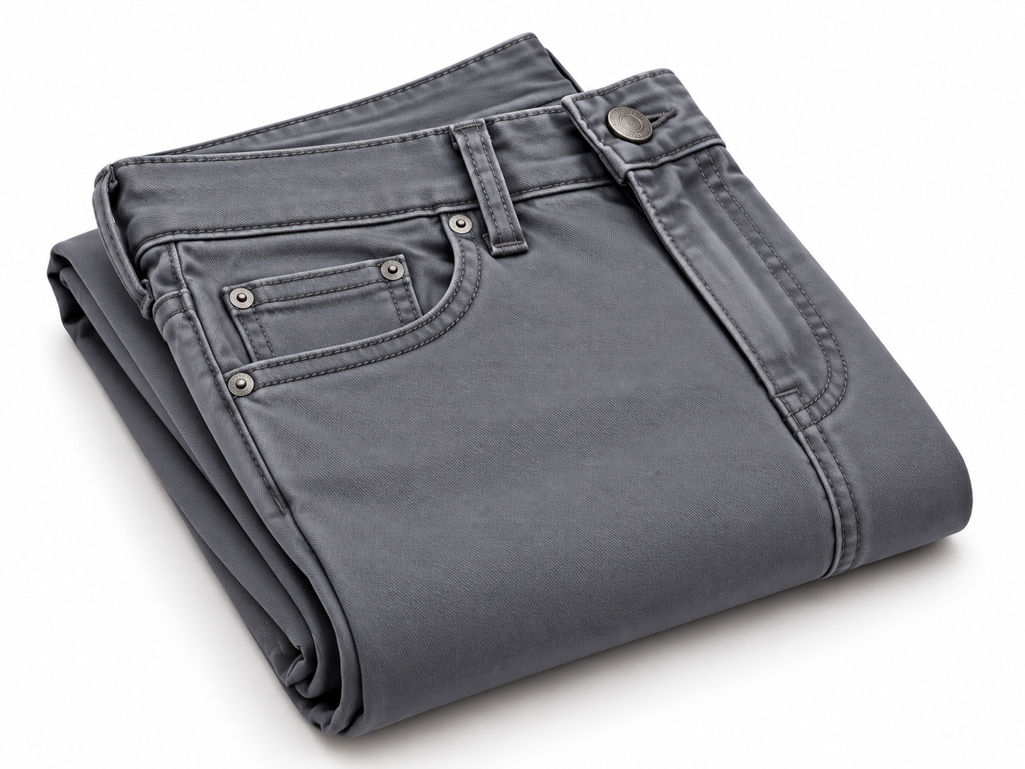 Gray Polyester Pants